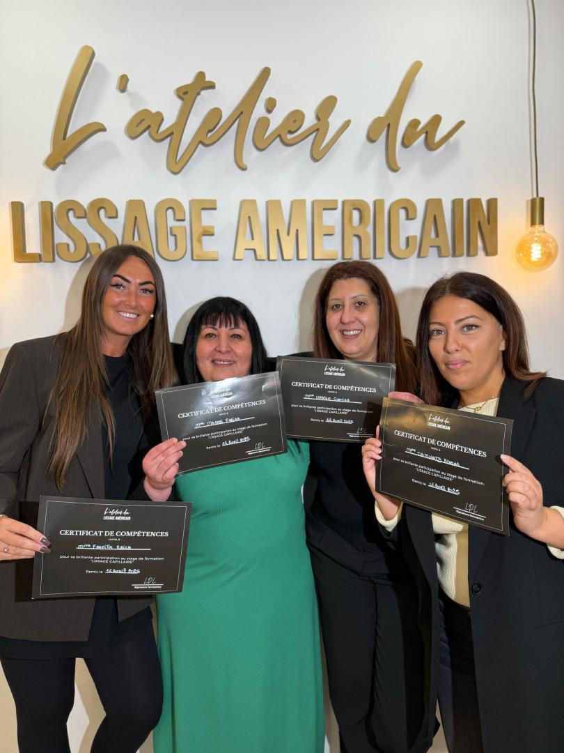 Réalisation lissage diplômée